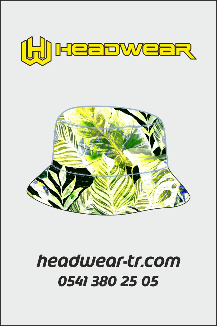 Bucket Kova Baskılı Şapka